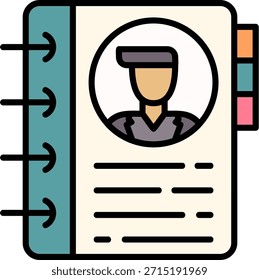 Kontakt Buch Neues kreatives Vektorsymbol-Design