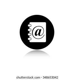 contact book - vector icon