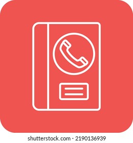 Contact Book vector icon. Can be used for printing, mobile and web applications.