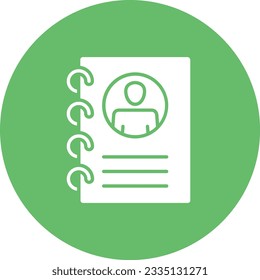 Contact Book vector icon. Can be used for printing, mobile and web applications.