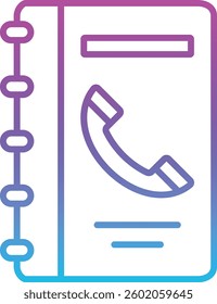 Contact Book vector icon. Can be used for printing, mobile and web applications.