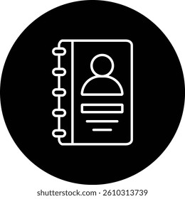 Contact Book vector icon. Can be used for printing, mobile and web applications.