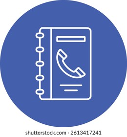 Contact Book vector icon. Can be used for printing, mobile and web applications.
