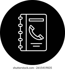 Contact Book vector icon. Can be used for printing, mobile and web applications.