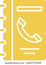Contacto Icono de Vector de libro. Se puede utilizar para aplicaciones de impresión, móviles y de Web.