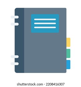 Contact Book Vector Icon which is suitable for commercial work and easily modify or edit it
