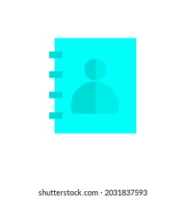 contact book vector logo icon
