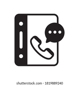 Contact Book vector style icon. EPS 10 file