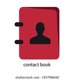 contact book vector type icon