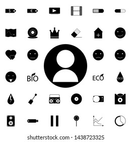 contact button icon. Universal set of web for website design and development, app development