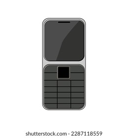 Kontaktknopf-Telefonkarikatur. Internet-Geschäft, Hotline-Symbol Kontakt-Button Telefon-Zeichen. einzelne Vektorgrafik-Vektorgrafik