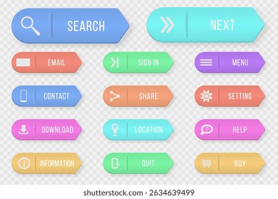 Contact button with web address icon vector graphic phone support label shape template simple signs click info design call online navigation service badge symbol client