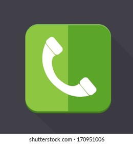Contact call icon .Flat style