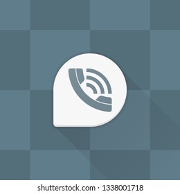 Contact Call Phone button Adaptive icon Material Design illustration