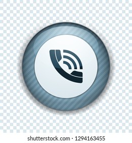 Contact Call Phone button illustration Transparent Vector background