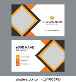 Contact card template design. Modern business card template design. Luxury business cards vector template. call card for company and individual. personal business card templates. Two sided. Details.