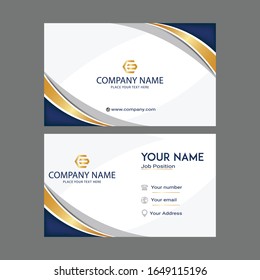 Contact card template design. Modern business card template design. Luxury business cards vector template. call card for company and individual. personal business card templates. Two sided. Details.