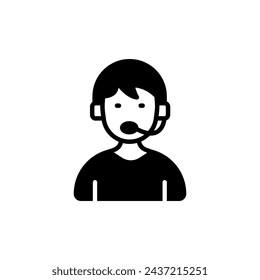 Contact Center icon in vector. Logotype
