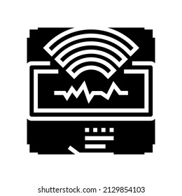 contact of communication glyph icon vector. contact of communication sign. isolated contour symbol black illustration