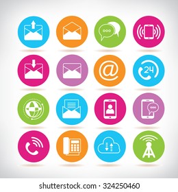 contact and communication icons