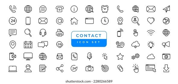 Contact  communication Iconset, outline icon for contact, chat and communication. most useful iconset.