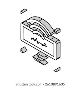 contact of communication isometric icon vector. contact of communication sign. isolated symbol illustration