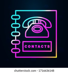 Contact, communication nolan icon. Simple thin line, outline vector of communication icons for ui and ux, website or mobile application