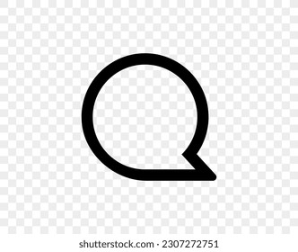 Contact, conversation, speech bubble, dialogue icon for app, website, infographic, etc. Simple vector illustration. EPS10