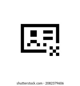 contact delete pixel perfect icon design. Flat style design isolated on white background. Vector illustration