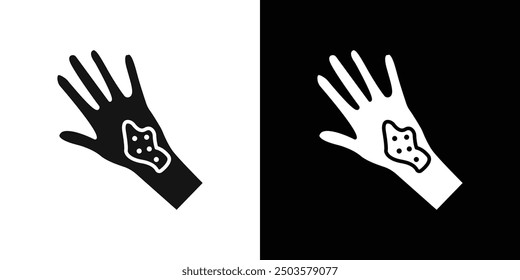 Contact Dermatitis icon line art vector