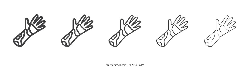 Ícone Dermatite Símbolo de ilustração gráfica de linha