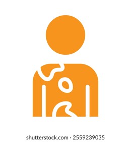 Contact Dermatitis icon Outline vector for web ui