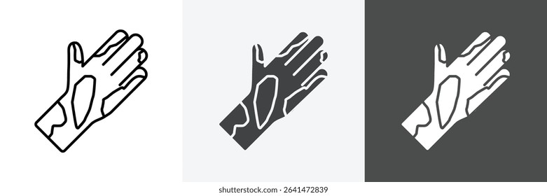 Contact Dermatitis icon set vector art