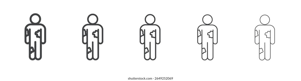 Contacto Dermatitis icon simple ilustración símbolo de colección