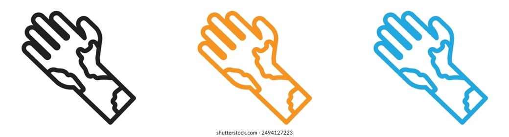 Contact Dermatitis icon vector logo set collection for web app ui