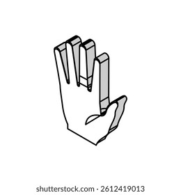 contact dermatitis isometric icon vector. contact dermatitis sign. isolated symbol illustration