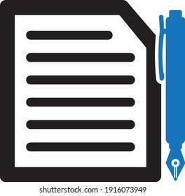  icono del documento de contacto (ilustración del vector)