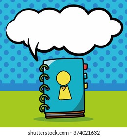 contact doodle, speech bubble