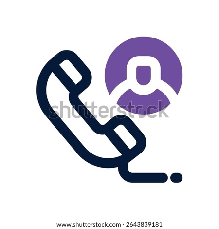 contact duotone icon. Sleek and modern vector icon for websites, mobile apps, marketing materials, and corporate design. Fully scalable and ready to use.