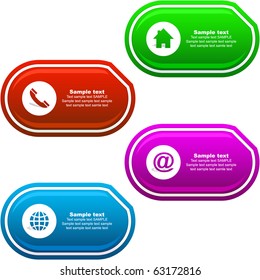 Contact element set for design.