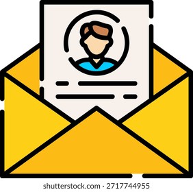 Kontakt E-Mail Neue kreative Icon Design Vektor