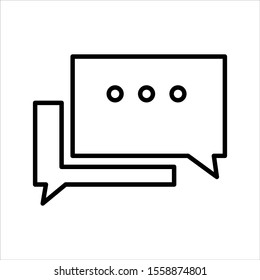 Contact As Flat Icon Line Style