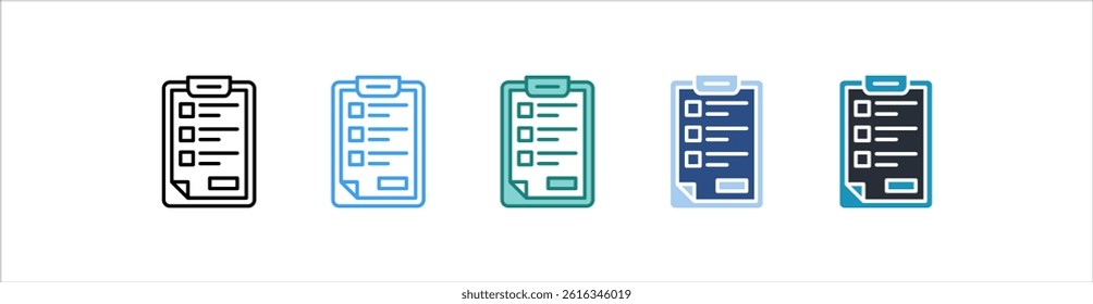Contact Form Icon In Different Style Vector