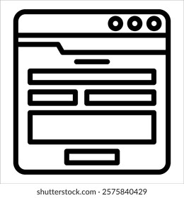 Contact Form Icon Element For Design