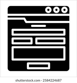 Contact Form Icon Element For Design