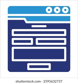 Contact Form Icon Element For Design