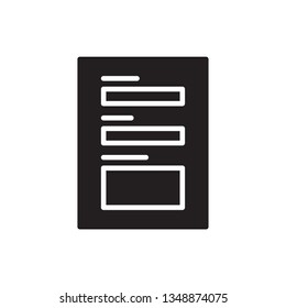 contact form icon filled outline glyph