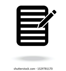 Contact form icon vector. document icon vector
