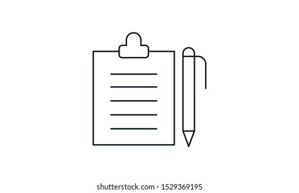 Contact Form icon vector .Simple flat symbol. Perfect  pictogram illustration on white background.