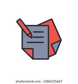 Kontaktformular Symbol. vector.Editable stroke.linear style sign for use web design,logo.Symbol illustration.